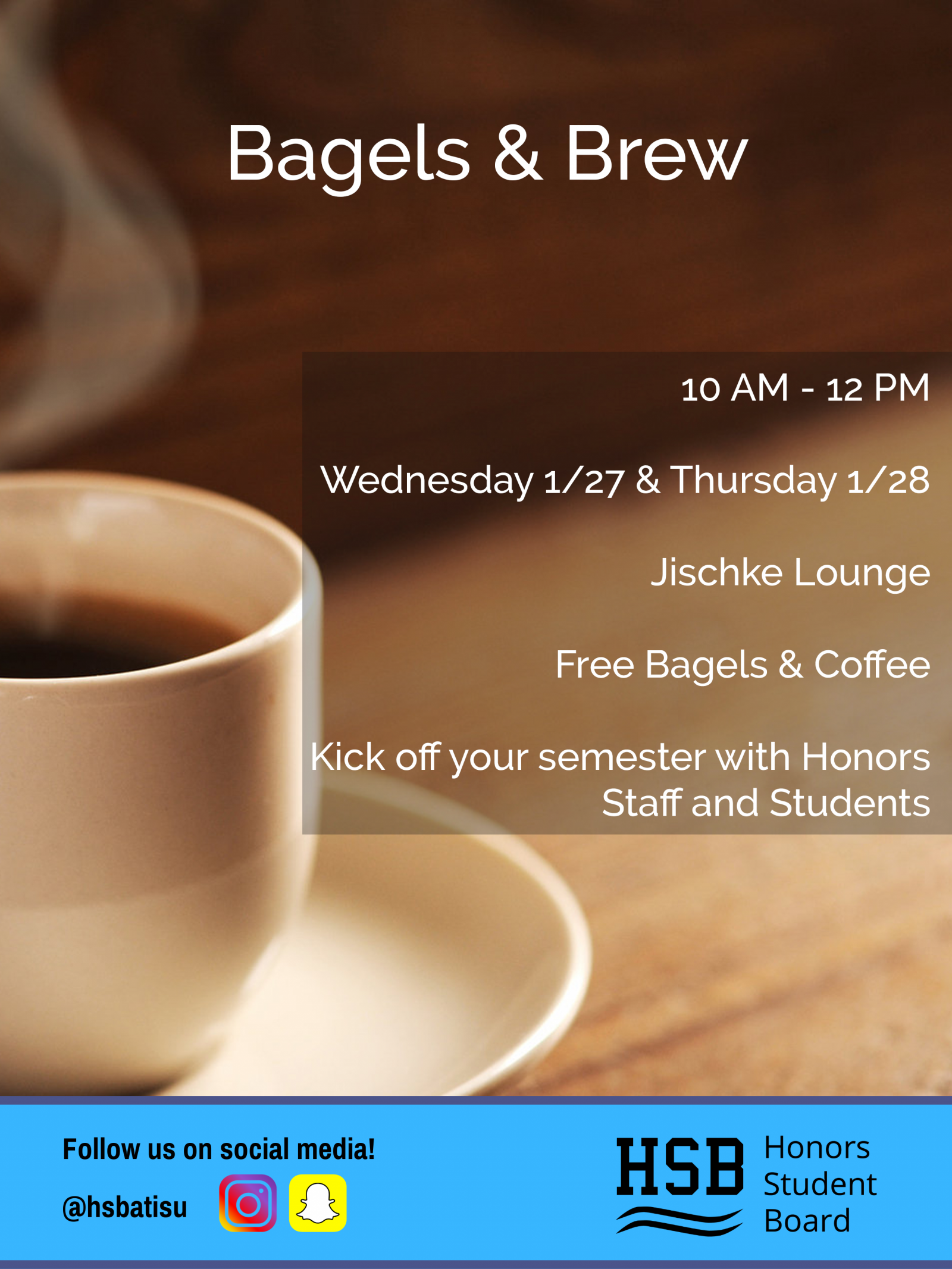 bagels and brew event