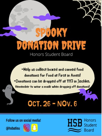 Spooky Donation Drive event