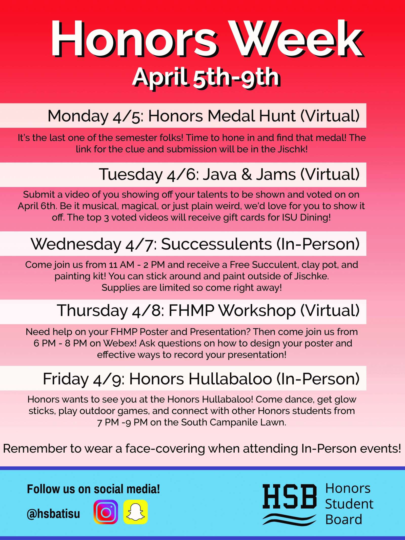 honors week events