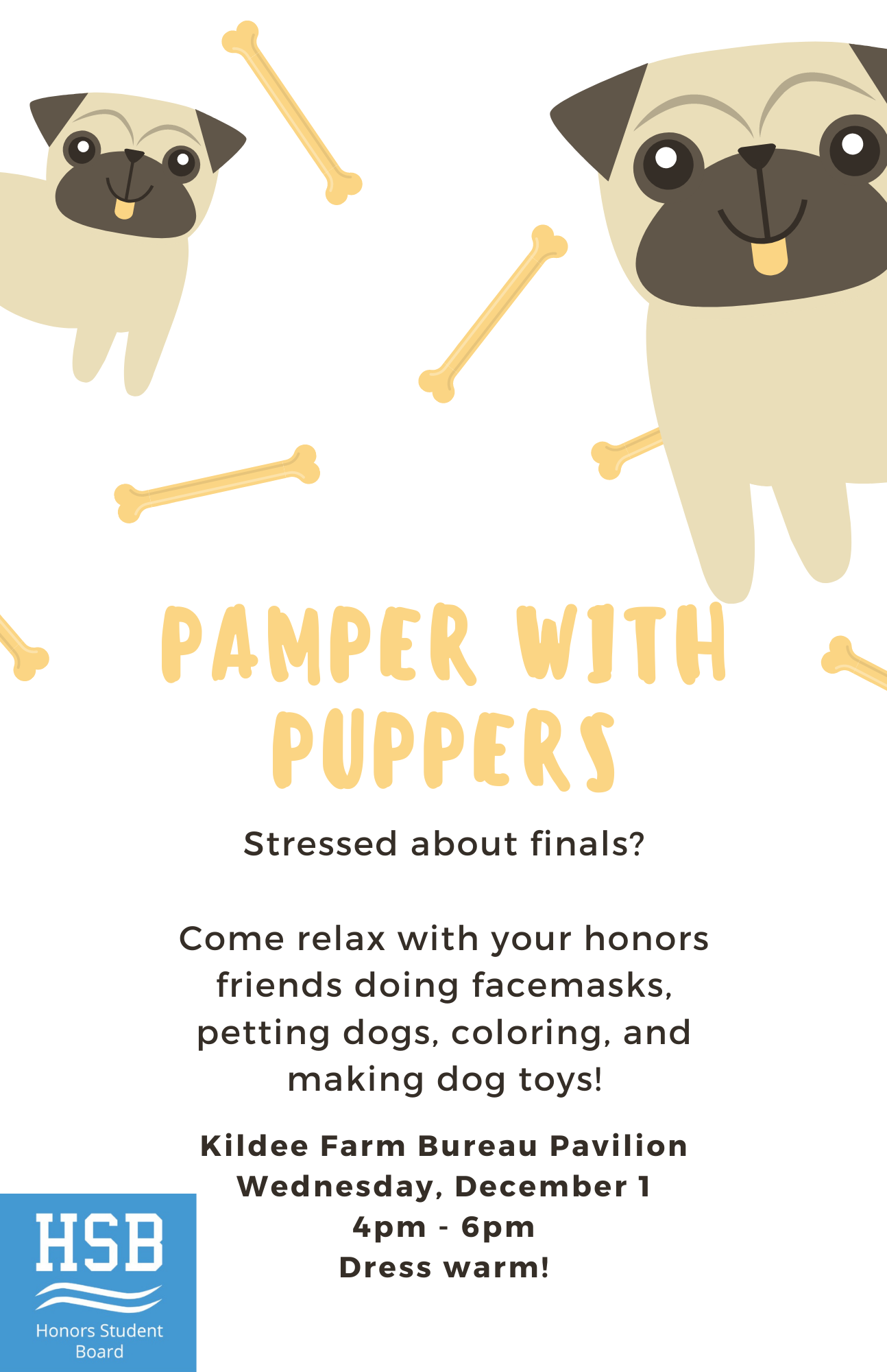 Pamper with Puppers poster